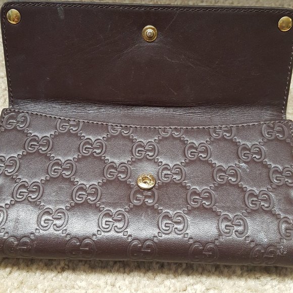 Vintage Gucci  Wallet Heart Crest shima line - Picture 5 of 16